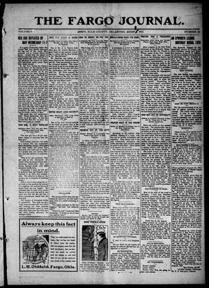 The Fargo Journal. (Arnett, Okla.), Vol. 9, No. 52, Ed. 1 Friday, August 9, 1912