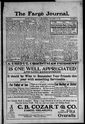 The Fargo Journal. (Fargo, Okla.), Vol. 8, No. 26, Ed. 1 Friday, December 16, 1910