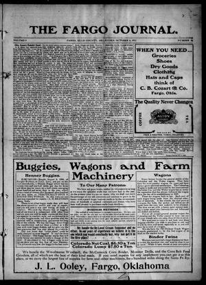 The Fargo Journal. (Fargo, Okla.), Vol. 9, No. 16, Ed. 1 Friday, October 6, 1911