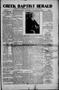 Thumbnail image of item number 1 in: 'Creek Baptist Herald (Muskogee, Okla.), Vol. 1, No. 1, Ed. 1 Thursday, December 7, 1911'.