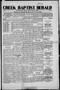 Thumbnail image of item number 1 in: 'Creek Baptist Herald (Muskogee, Okla.), Vol. 1, No. 4, Ed. 1 Thursday, January 4, 1912'.