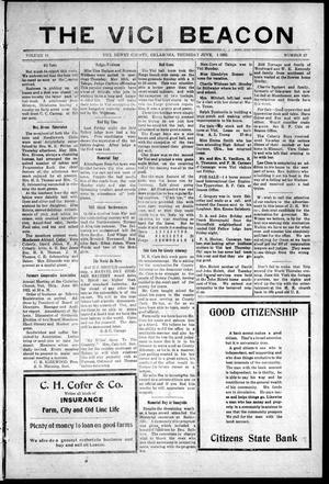 The Vici Beacon (Vici, Okla.), Vol. 11, No. 27, Ed. 1 Thursday, June 1, 1922