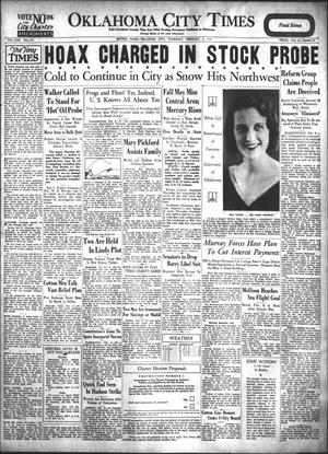 Oklahoma City Times (Oklahoma City, Okla.), Vol. 43, No. 232, Ed. 1 Thursday, February 9, 1933