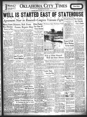 Primary view of object titled 'Oklahoma City Times (Oklahoma City, Okla.), Vol. 44, No. 20, Ed. 1 Thursday, June 8, 1933'.