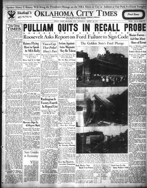 Primary view of object titled 'Oklahoma City Times (Oklahoma City, Okla.), Vol. 44, No. 91, Ed. 1 Wednesday, August 30, 1933'.