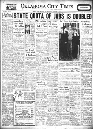 Oklahoma City Times (Oklahoma City, Okla.), Vol. 44, No. 162, Ed. 1 Wednesday, November 22, 1933