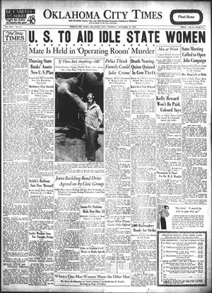 Oklahoma City Times (Oklahoma City, Okla.), Vol. 44, No. 163, Ed. 1 Thursday, November 23, 1933