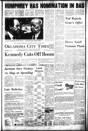 Primary view of object titled 'Oklahoma City Times (Oklahoma City, Okla.), Vol. 79, No. 164, Ed. 2 Wednesday, August 28, 1968'.