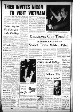 Primary view of object titled 'Oklahoma City Times (Oklahoma City, Okla.), Vol. 78, No. 225, Ed. 3 Thursday, November 7, 1968'.