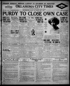 Oklahoma City Times (Oklahoma City, Okla.), Vol. 35, No. 287, Ed. 1 Thursday, April 9, 1925