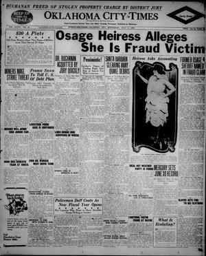 Oklahoma City Times (Oklahoma City, Okla.), Vol. 36, No. 40, Ed. 1 Wednesday, July 1, 1925