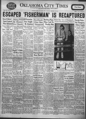 Primary view of object titled 'Oklahoma City Times (Oklahoma City, Okla.), Vol. 44, No. 219, Ed. 1 Saturday, January 27, 1934'.