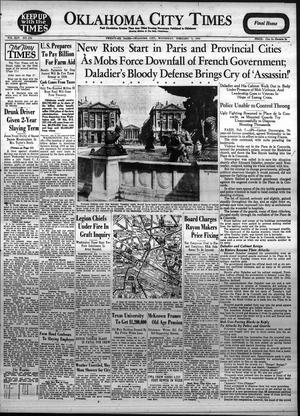 Oklahoma City Times (Oklahoma City, Okla.), Vol. 44, No. 228, Ed. 1 Wednesday, February 7, 1934