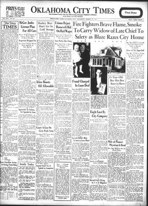 Primary view of object titled 'Oklahoma City Times (Oklahoma City, Okla.), Vol. 44, No. 264, Ed. 1 Wednesday, March 21, 1934'.
