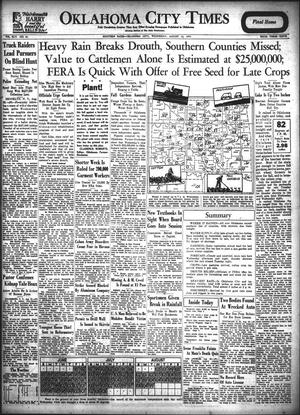 Primary view of object titled 'Oklahoma City Times (Oklahoma City, Okla.), Vol. 45, No. 83, Ed. 1 Wednesday, August 22, 1934'.
