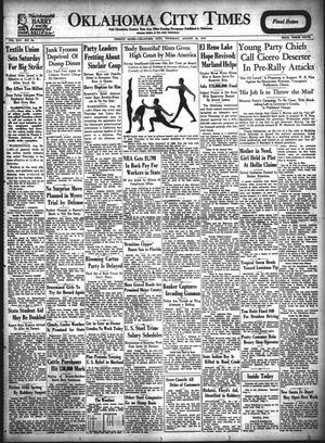 Oklahoma City Times (Oklahoma City, Okla.), Vol. 45, No. 90, Ed. 1 Thursday, August 30, 1934