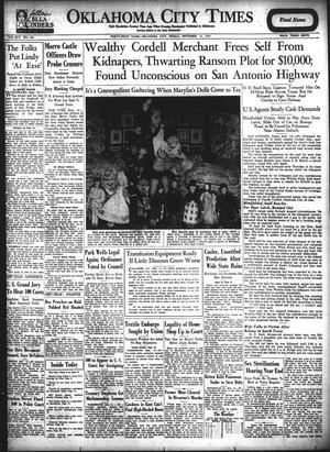 Primary view of object titled 'Oklahoma City Times (Oklahoma City, Okla.), Vol. 45, No. 103, Ed. 1 Friday, September 14, 1934'.