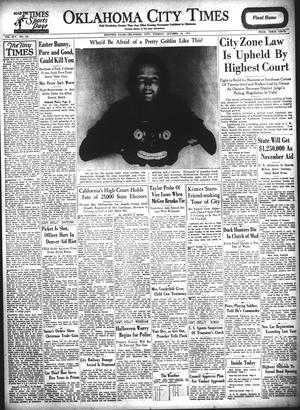 Oklahoma City Times (Oklahoma City, Okla.), Vol. 45, No. 142, Ed. 1 Tuesday, October 30, 1934