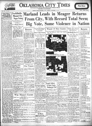 Oklahoma City Times (Oklahoma City, Okla.), Vol. 45, No. 148, Ed. 1 Tuesday, November 6, 1934