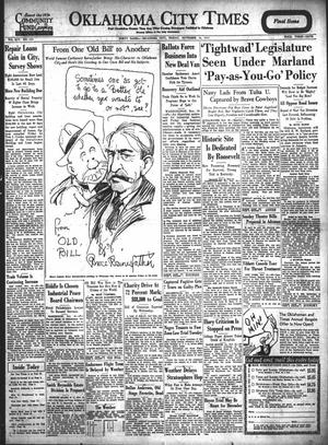 Oklahoma City Times (Oklahoma City, Okla.), Vol. 45, No. 157, Ed. 1 Friday, November 16, 1934