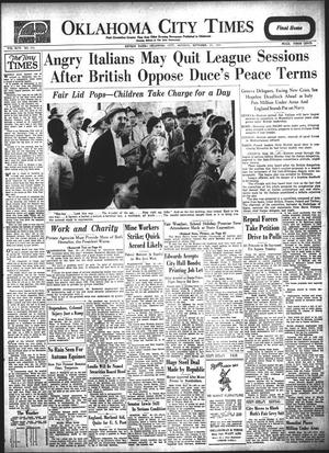 Oklahoma City Times (Oklahoma City, Okla.), Vol. 46, No. 111, Ed. 1 Monday, September 23, 1935