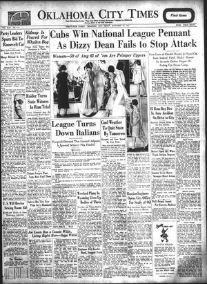 Oklahoma City Times (Oklahoma City, Okla.), Vol. 46, No. 115, Ed. 1 Friday, September 27, 1935