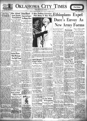Primary view of object titled 'Oklahoma City Times (Oklahoma City, Okla.), Vol. 46, No. 124, Ed. 1 Tuesday, October 8, 1935'.
