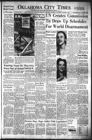 Oklahoma City Times (Oklahoma City, Okla.), Vol. 62, No. 291, Ed. 1 Friday, January 11, 1952