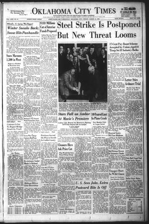 Oklahoma City Times (Oklahoma City, Okla.), Vol. 63, No. 37, Ed. 3 Friday, March 21, 1952
