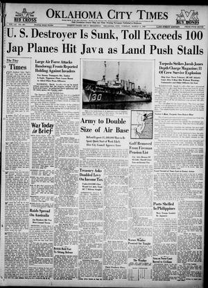 Oklahoma City Times (Oklahoma City, Okla.), Vol. 52, No. 245, Ed. 3 Tuesday, March 3, 1942