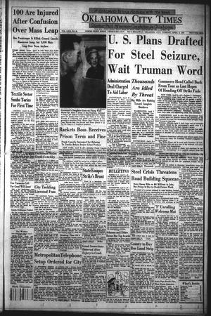 Oklahoma City Times (Oklahoma City, Okla.), Vol. 63, No. 52, Ed. 2 Tuesday, April 8, 1952
