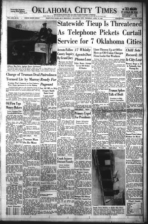 Oklahoma City Times (Oklahoma City, Okla.), Vol. 63, No. 54, Ed. 3 Thursday, April 10, 1952