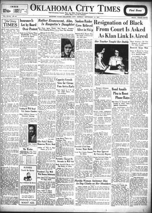 Oklahoma City Times (Oklahoma City, Okla.), Vol. 48, No. 99, Ed. 1 Monday, September 13, 1937