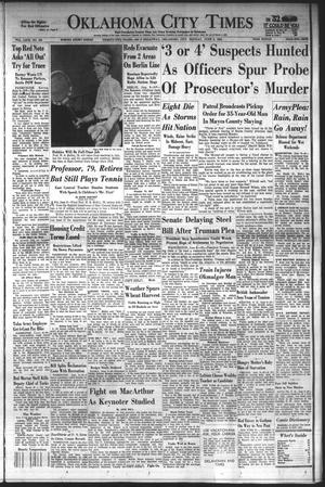 Oklahoma City Times (Oklahoma City, Okla.), Vol. 63, No. 105, Ed. 3 Monday, June 9, 1952
