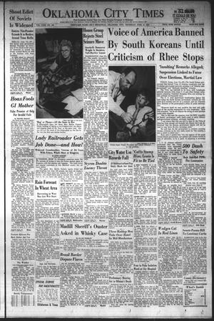 Oklahoma City Times (Oklahoma City, Okla.), Vol. 63, No. 108, Ed. 1 Thursday, June 12, 1952