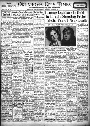Oklahoma City Times (Oklahoma City, Okla.), Vol. 48, No. 131, Ed. 1 Wednesday, October 20, 1937