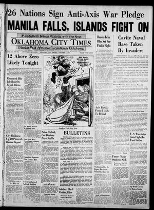 Primary view of object titled 'Oklahoma City Times (Oklahoma City, Okla.), Vol. 52, No. 194, Ed. 3 Friday, January 2, 1942'.