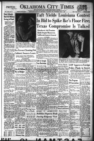 Oklahoma City Times (Oklahoma City, Okla.), Vol. 63, No. 131, Ed. 1 Wednesday, July 9, 1952