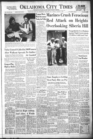 Primary view of object titled 'Oklahoma City Times (Oklahoma City, Okla.), Vol. 63, No. 160, Ed. 4 Tuesday, August 12, 1952'.