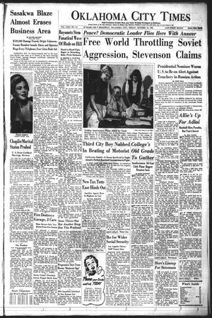 Oklahoma City Times (Oklahoma City, Okla.), Vol. 63, No. 211, Ed. 4 Friday, October 10, 1952