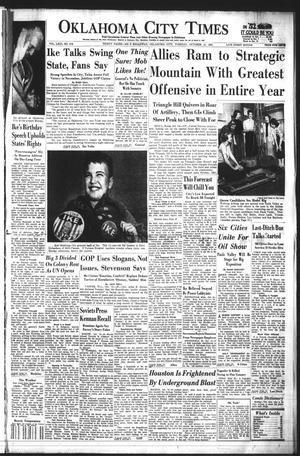 Oklahoma City Times (Oklahoma City, Okla.), Vol. 63, No. 214, Ed. 4 Tuesday, October 14, 1952