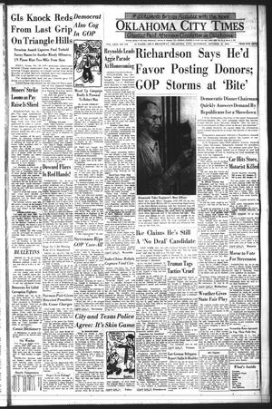 Primary view of Oklahoma City Times (Oklahoma City, Okla.), Vol. 63, No. 218, Ed. 2 Saturday, October 18, 1952