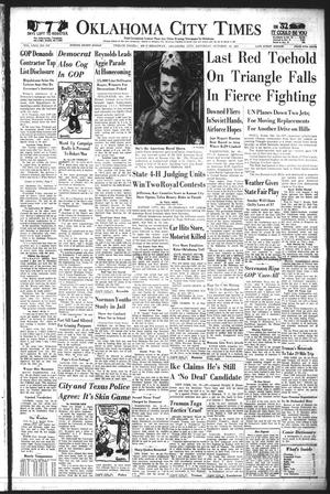Oklahoma City Times (Oklahoma City, Okla.), Vol. 63, No. 218, Ed. 3 Saturday, October 18, 1952