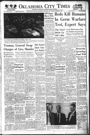 Oklahoma City Times (Oklahoma City, Okla.), Vol. 63, No. 220, Ed. 3 Tuesday, October 21, 1952