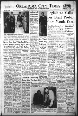 Oklahoma City Times (Oklahoma City, Okla.), Vol. 63, No. 239, Ed. 3 Wednesday, November 12, 1952
