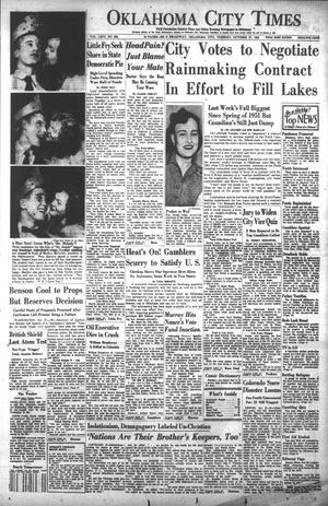 Primary view of object titled 'Oklahoma City Times (Oklahoma City, Okla.), Vol. 64, No. 225, Ed. 1 Tuesday, October 27, 1953'.