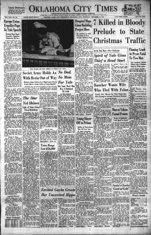 Primary view of object titled 'Oklahoma City Times (Oklahoma City, Okla.), Vol. 64, No. 275, Ed. 4 Thursday, December 24, 1953'.