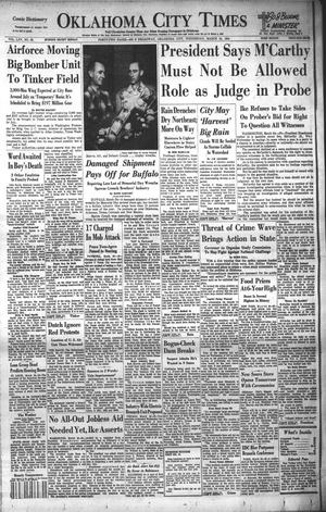 Oklahoma City Times (Oklahoma City, Okla.), Vol. 65, No. 39, Ed. 3 Wednesday, March 24, 1954