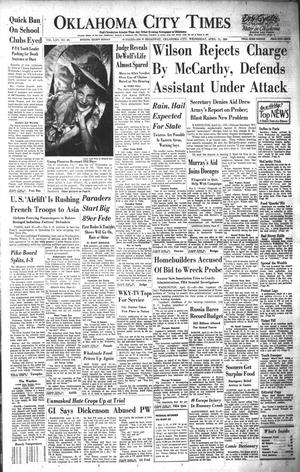Oklahoma City Times (Oklahoma City, Okla.), Vol. 64, No. 63, Ed. 1 Wednesday, April 21, 1954