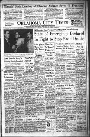 Primary view of object titled 'Oklahoma City Times (Oklahoma City, Okla.), Vol. 65, No. 110, Ed. 3 Tuesday, June 15, 1954'.